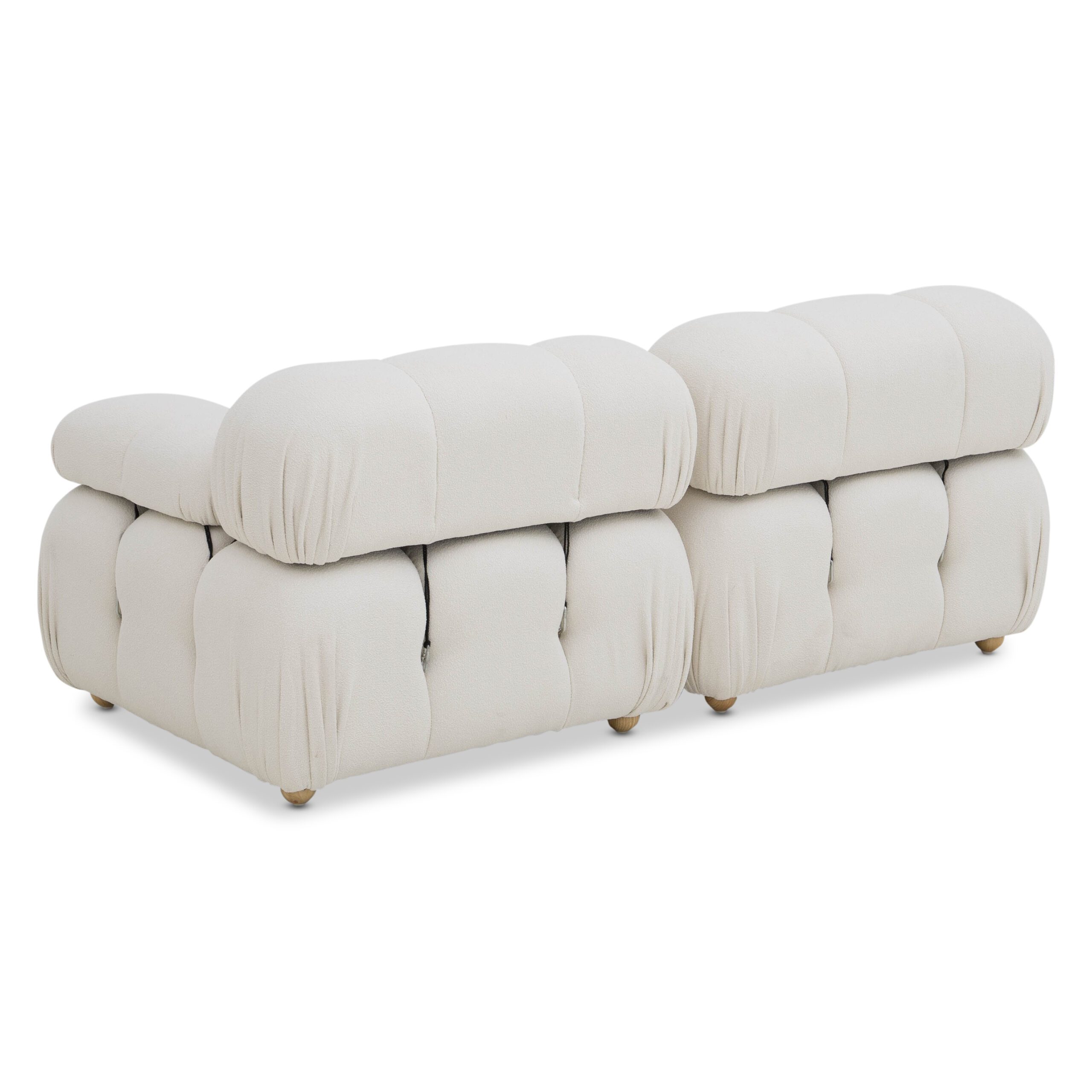 Gracie 2-Seater Sofa – White Boucle
