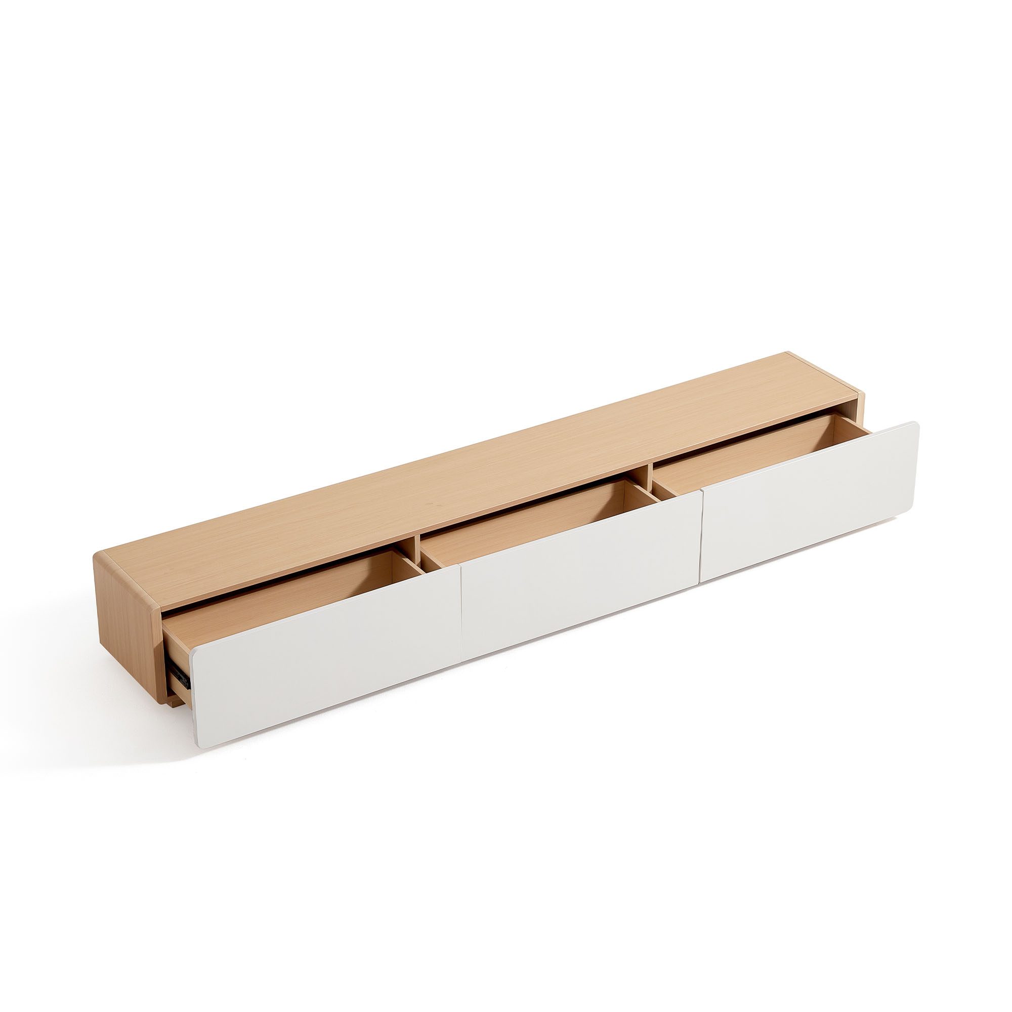 Ayelin TV Console (White/Natural)