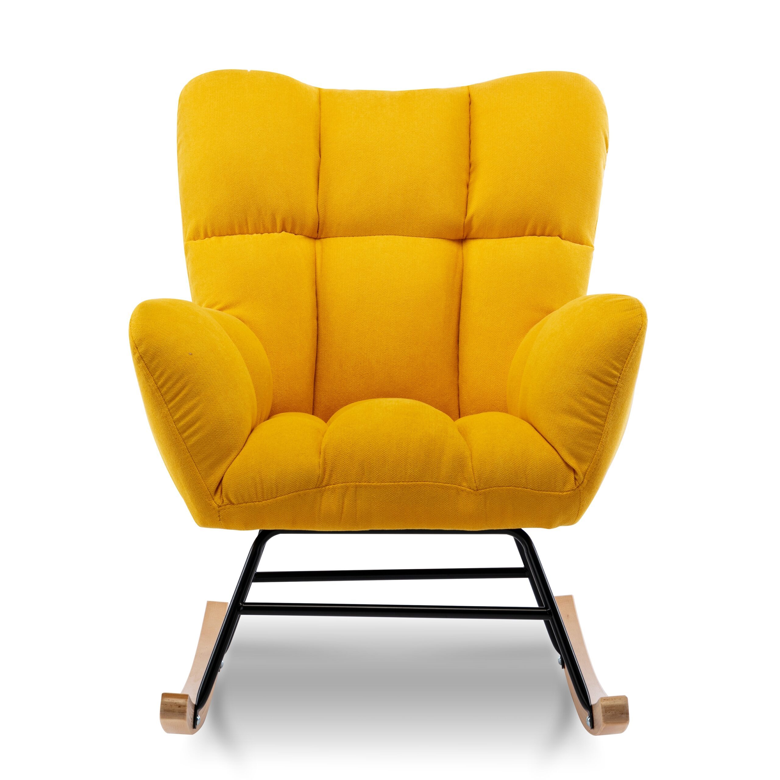 Westley Modern Flannel Rocking Chair