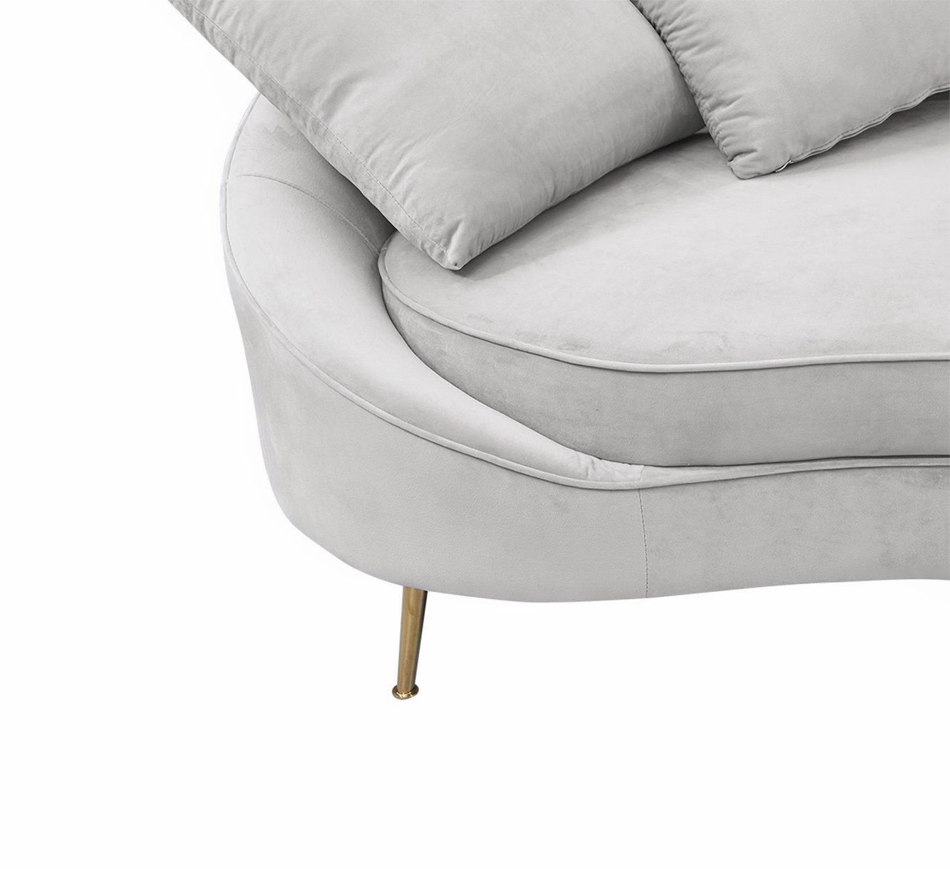 Svelte 4-Seater Sofa (Light Grey)