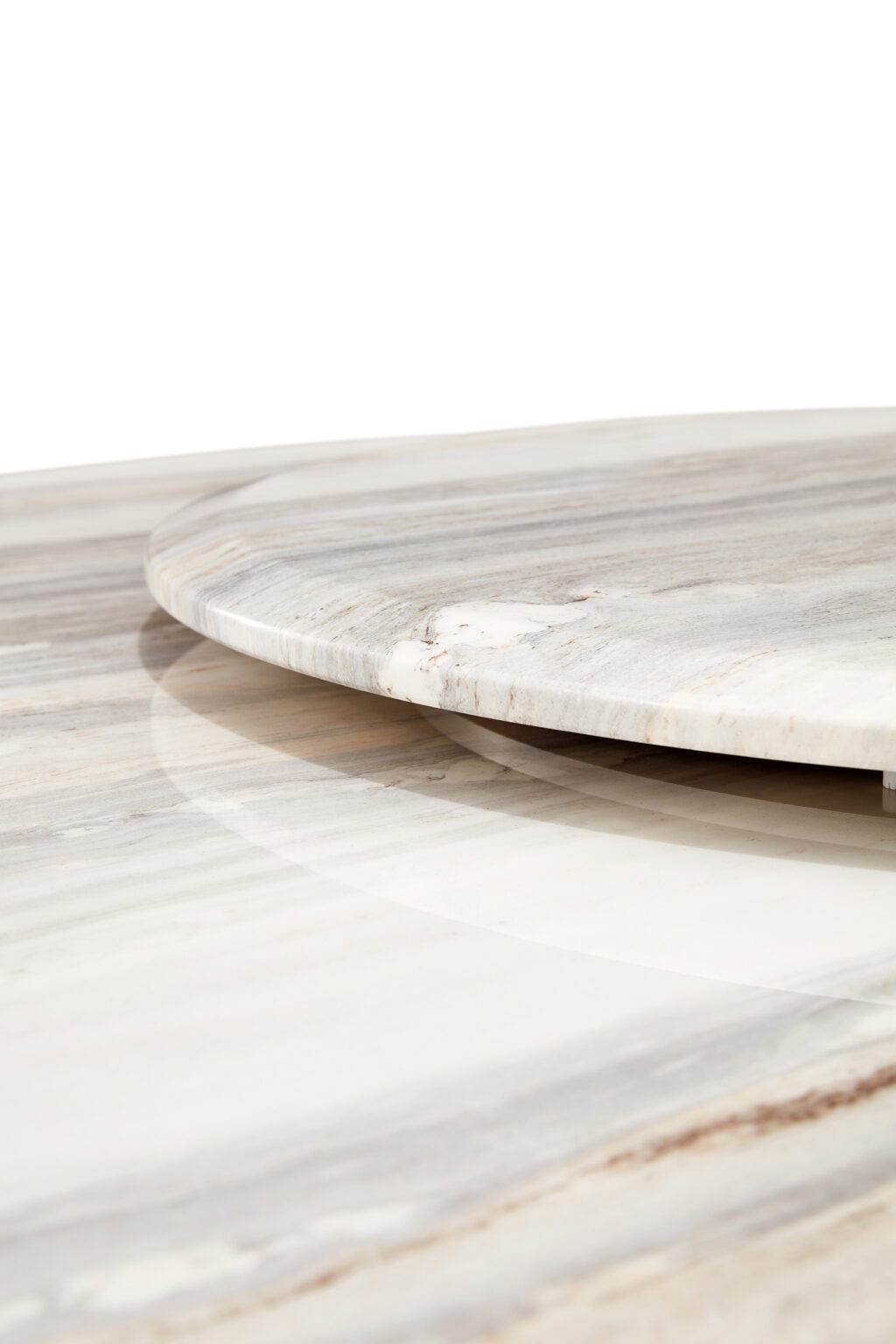 Barzig 1.35M Cultured Marble Round Dining Table