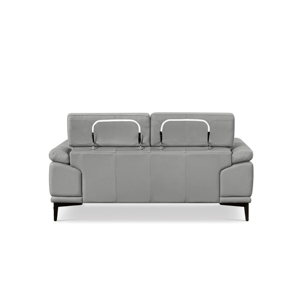Zelma 2-Seater Full Leather Sofa with Adjustable Headrest