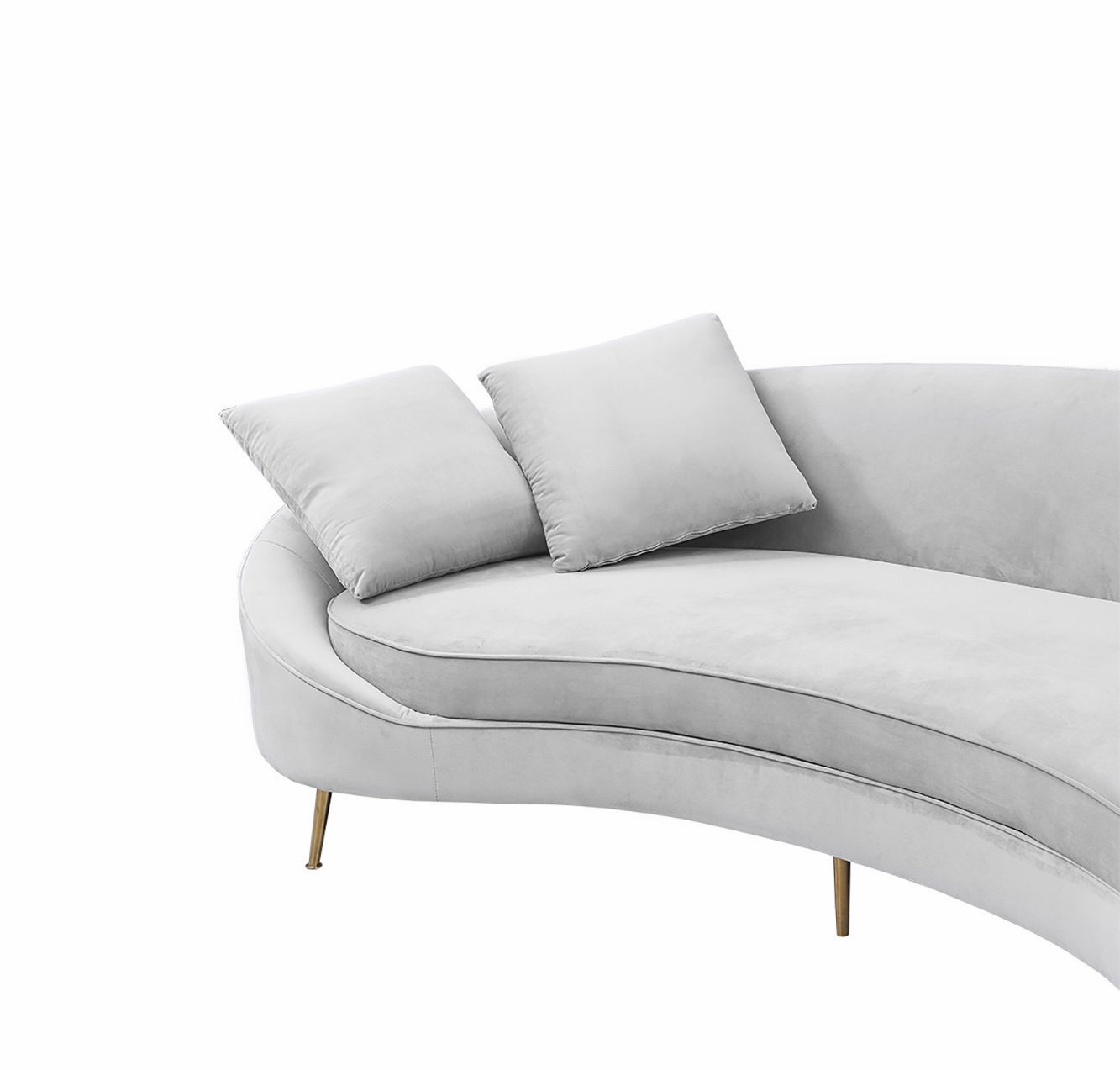 Svelte 4-Seater Sofa (Light Grey)