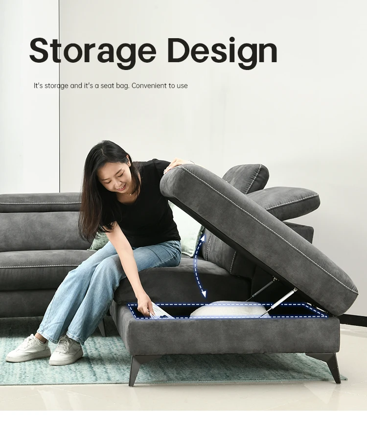 Moderno L-Shape 3-Seater Electric Recliner Sofa