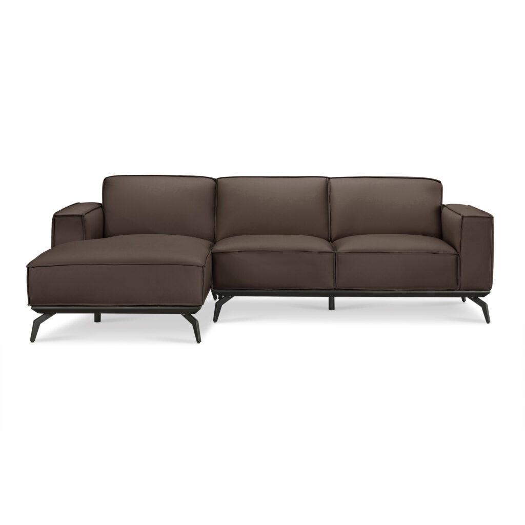 Mateus Full Leather L-Shape Sofa