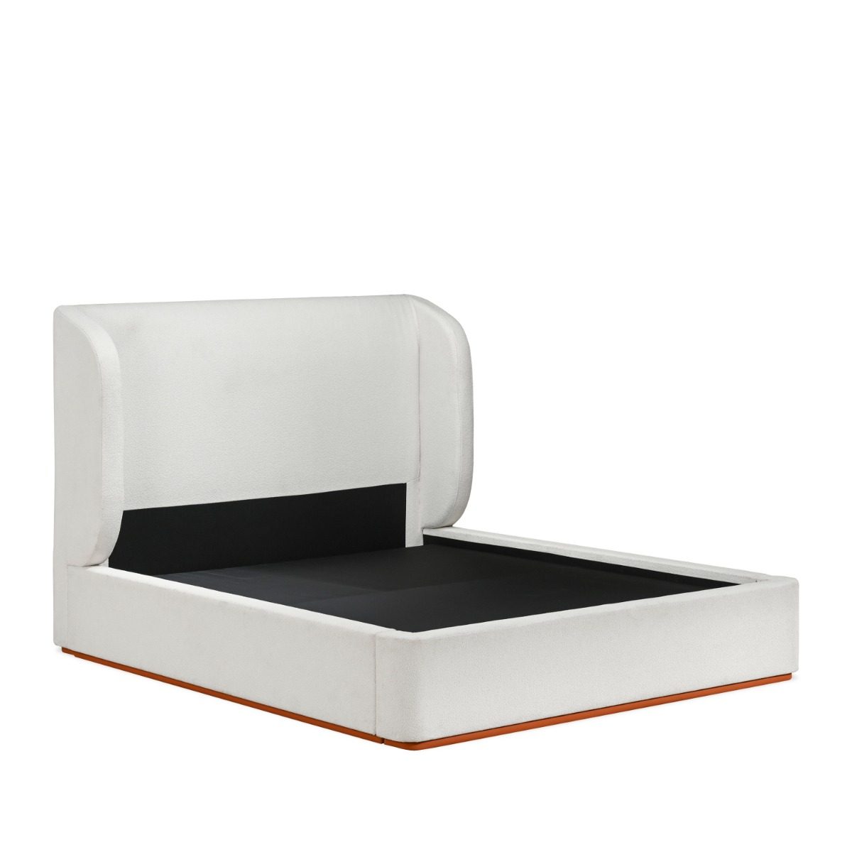 Rosaura Wabi-Sabi Boucle Fabric Bed Frame