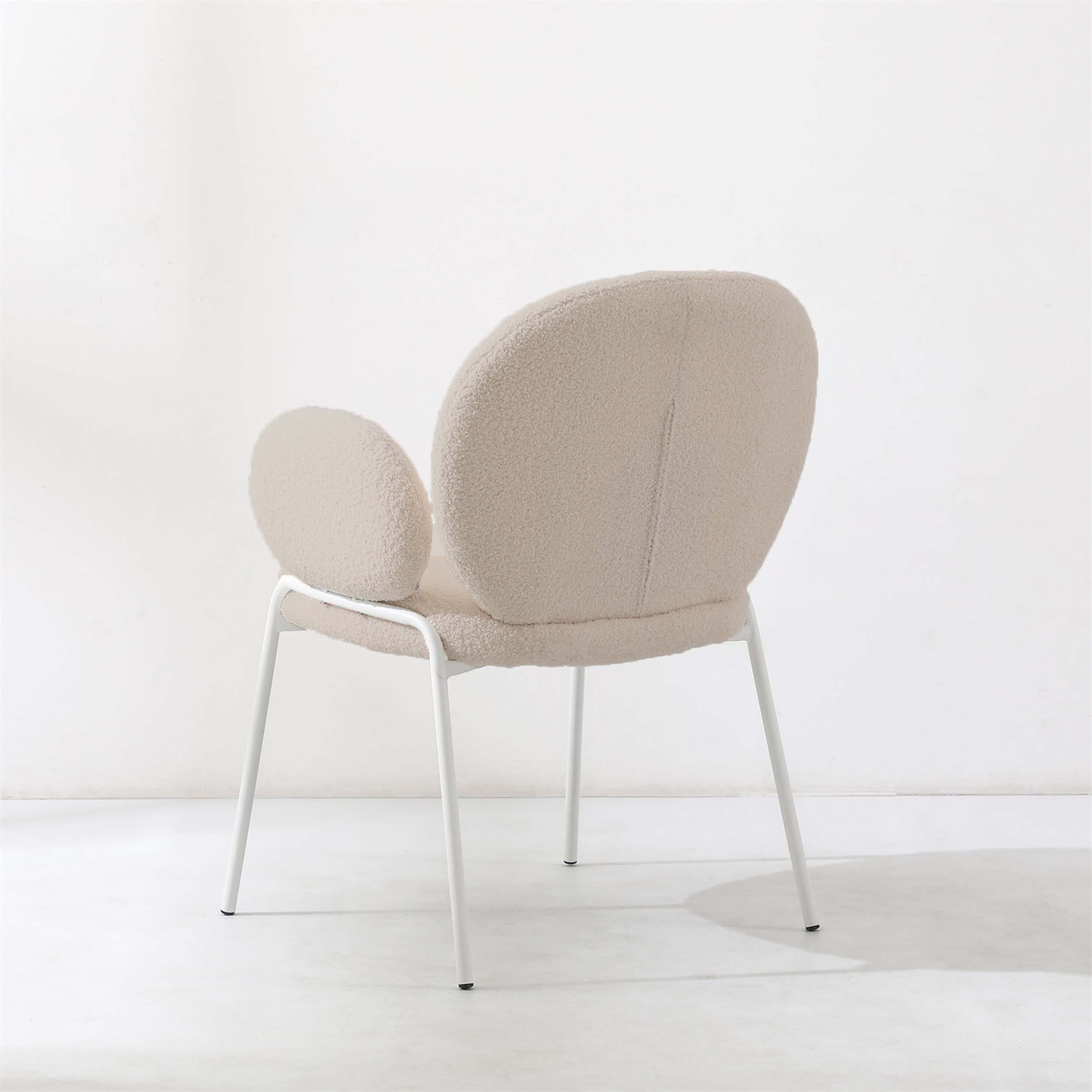 Dantel Sherpa Fabric Armchair