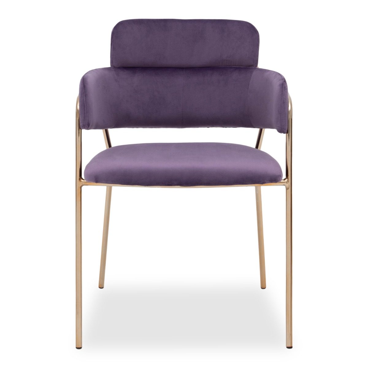 Emmiel Velvet Dining Chair with Gold Legs