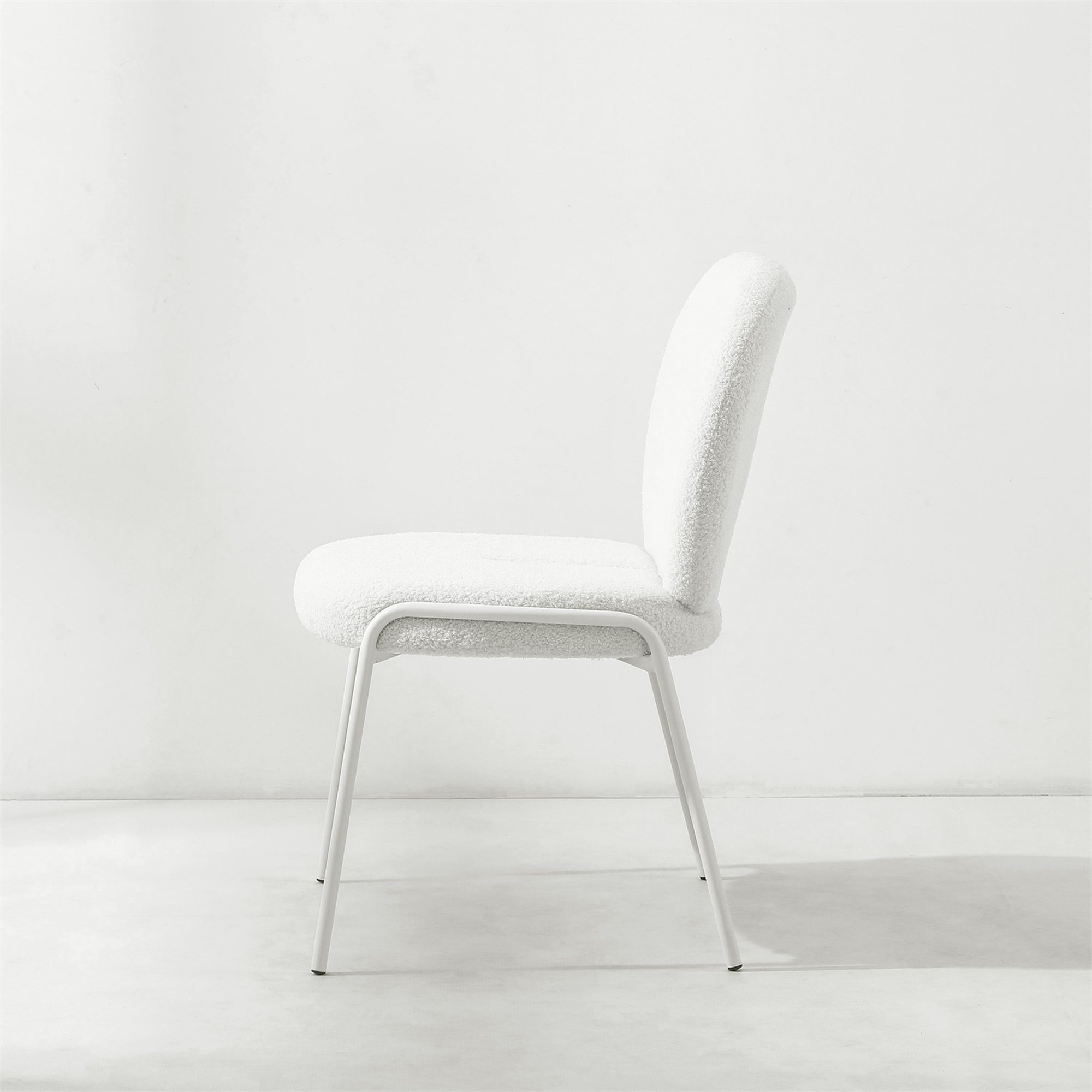 Dantel Sherpa Fabric Accent Chair